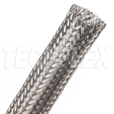 304 Stainless Steel Flat Braid Sleeving - 3/16" ID X 10 Ft - USA Made