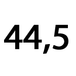 44,5