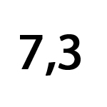 7,3