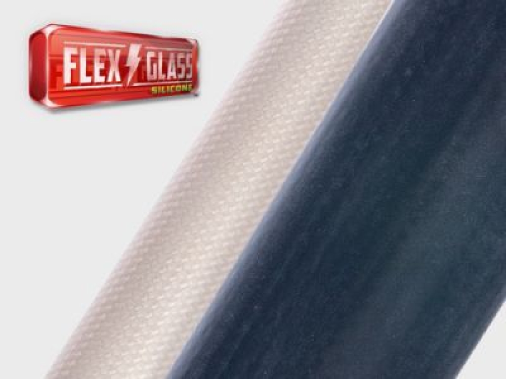 Techflex Germany GmbH - SILICONE FLEX GLASS® - GRADE A -  Silikonbeschichteter Glasfaser-Geflechtschlauch Grade A bis 7000V